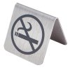 1ks nerezový nekuřácký štítek, oboustranná nekuřácká výstražná cedule (1)