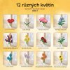 Stavebnice kytice, 1064 dílků, 12 druhů květin, dekorace (8)
