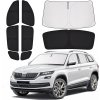 Ochrana proti slunci pro Škoda Kodiaq 2017 2024, kompletní sada tepelné izolace a ochrana soukromí (1)