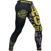 Hardcore Training Pánské kompresní legíny, žlutočerné, S (1)
