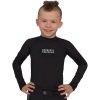 Hardcore Training Kids Rash Guard, dětské kompresní tričko s dlouhým rukávem, prsa 76 cm, černé, unisex (1)