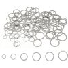120ks Nerezové dělené kroužky na klíčenky, průměr 15 20 25 30 32 35 mm (1)
