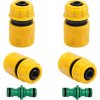 4ks hadicových spojek 12, 2ks oboustranné spojky 12, plast, pro zahradní hadice (1)