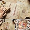 50 listů scrapbookového papíru, 17x12cm Vintage styl pro fotoalba, řemeslný papír (5)