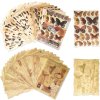 50 listů scrapbookového papíru, 17x12cm Vintage styl pro fotoalba, řemeslný papír (1)