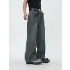 Zewool Baggy Jeans, pánské džíny, Y2K, Hip Hop, Skater, XXL, šikmé knoflíky (2)