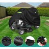 Vodotěsný ochranný kryt na zahradní traktor, 203x127x137 cm, 600D Oxford, černá (4)