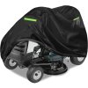 Vodotěsný ochranný kryt na zahradní traktor, 203x127x137 cm, 600D Oxford, černá (1)