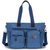 Dámská pracovní taška pro 15,6 počítačnotebook, lehké plátno, modrá (1)