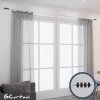 Gcurtain® Sada kovové záclonové tyče 110 210 cm, standardní průměr 16 19 mm, válcové koncovky, nastavitelná (8)