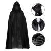 Upíří plášť s kapucí, 90 cm, černý (5)