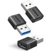 UGREEN 1ks Adaptér USB 3.0 na USB C, 10Gbps, černý (1)
