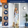 DIKER Síť proti hmyzu do dveří, magnetická, 85x200 cm, bílá