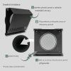 Vent Systems Větrací mřížka 160 mm s gumovým těsněním, grafitově černá (4)
