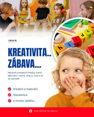 🎨🧠 Objevte svět kreativity a zábavy! 🧠🎨 Nová kategorie naučných a kreativních hraček je právě na e-shopu...