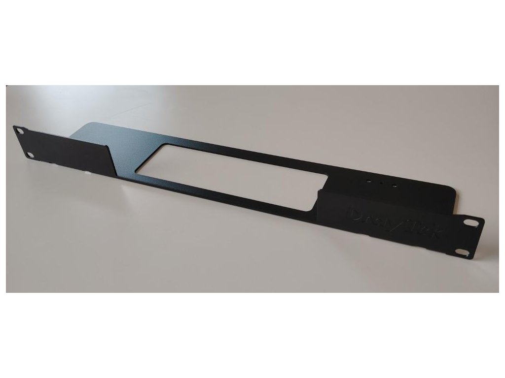 Lišta pro montáž routeru do racku 19", kov, černá mat
