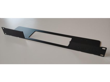 Lišta pro montáž routeru do racku 19", kov, černá mat
