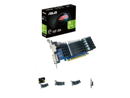 Grafická karta ASUS GT710-SL-2GD3-BRK-EVO, DVI, VGA, HDMI, PCI express, 2GB DDR3, 954MHz, 2560x1600, 64bit