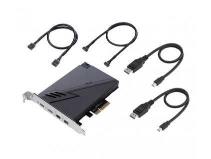 370053 ASUS ThunderboltEX 3 TR expansion card, dual Thunderbolt, 3 ports (USB Type C), DP 1.4, PCie 3.0 x4
