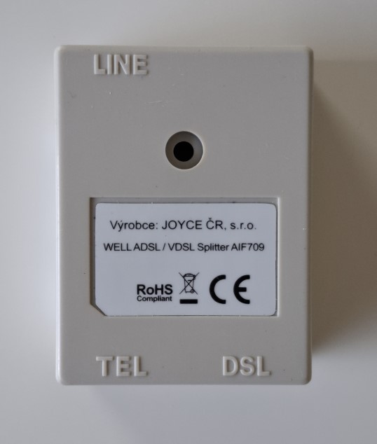 » Splitter WELL ADSL/VDSL AIF709, Annex B, 2x RJ-11, 1x RJ-45 »