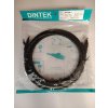 Patch kabel DINTEK 2m černý, Cat.6, LSZH, U/UTP, pozlacené piny, botka, lanko, úzký profil, jednotlivě balený, T568B
