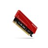 Adaptér AXAGON PCEM2-S, PCIe <-> M.2 NVMet, pasivní chladič, červený elox