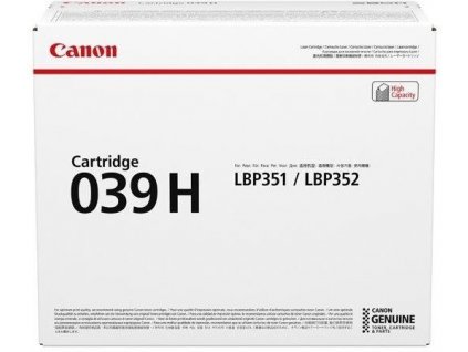 CANON CRG-039H, černý, 0288C001 - originální toner