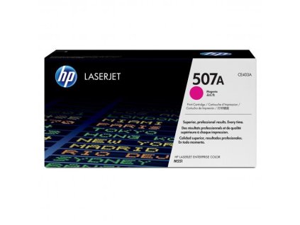 HP CE403A, Purpurový (HP 507A) - originální toner