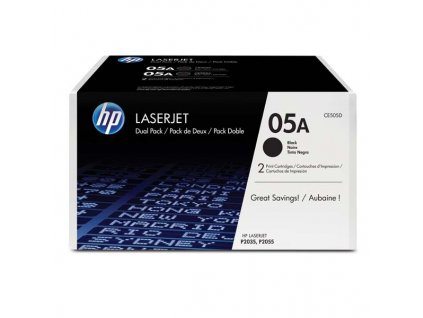 HP CE505D, černý (HP 05A) - originální toner (Dvojbalení)