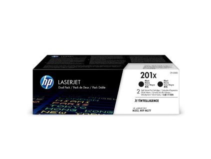 HP CF400XD, černý (HP 201X) - originální toner (Dvojbalení)