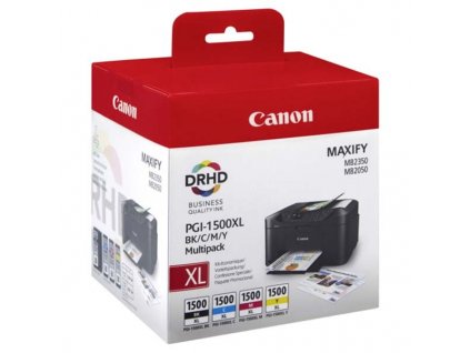 Náplně do tiskárny Canon PGI-1500XL BK/C/M/Y, Multi Pack (9182B004) - originální kazety