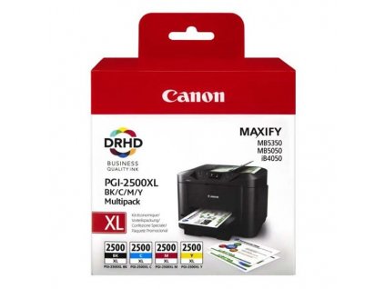 Náplně do tiskárny Canon PGI-2500XL BK/C/M/Y, Multi Pack (9254B004) - originální kazety