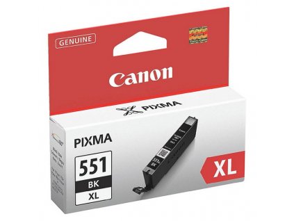 Náplň do tiskárny Canon CLI-551BK XL, černá (6443B001) - originální kazeta