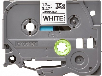 Brother TZE-231, 12mm, černý tisk/bílý podklad - originální páska laminovaná