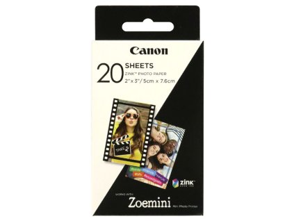 6326 canon zink photo paper foto papir leskly zero ink bily 5x7 6cm 20 ks 3214c002 termalni bez okraju