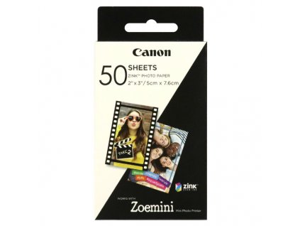 6329 canon zink photo paper foto papir leskly zero ink bily 5x7 6cm 50 ks 3215c002 termalni bez okraju