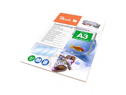 6530 peach folie laminovaci a3 80mic transparentni termalni 25ks