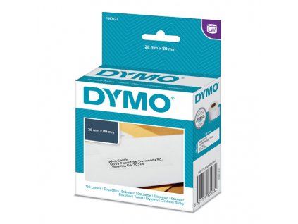 6998 dymo papirove stitky 89mm x 28mm bile adresni 130 ks 1983173