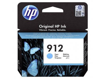 HP 912, azurová, (HP 3YL77AE) - originál