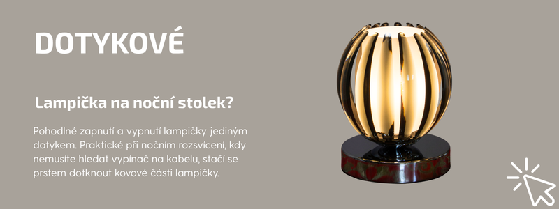 Dotykové lampičky