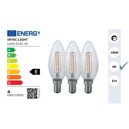 LUXA E14C 4M KIT obchod svitidla