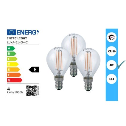 6500K KLASSIC E14G 4F 3ks obchod svitidla