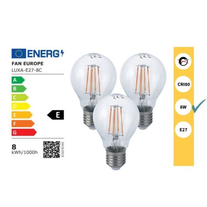 LUXA E27 8C KIT obchod svitidla
