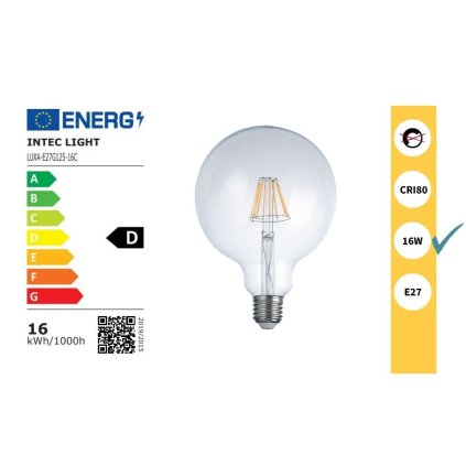 LUXA E27G125 16C obchod svitidla