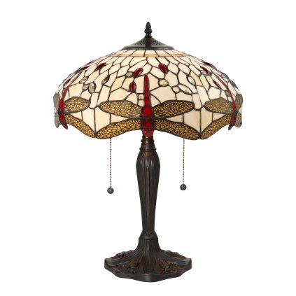 64085 Dragonfly beige stolní lampa
