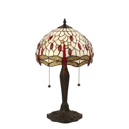 64086 Dragonfly beige stolní lampa
