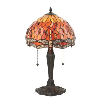 64092 Dragonfly flame stolní lampa