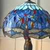 64090 Dragonfly blue stolní lampa