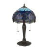 64090 Dragonfly blue stolní lampa