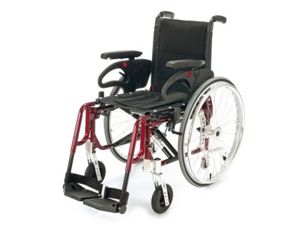 BASIC LIGHT PLUS RED, Invalidní vozík variabilní, šířka sedu 42 cm